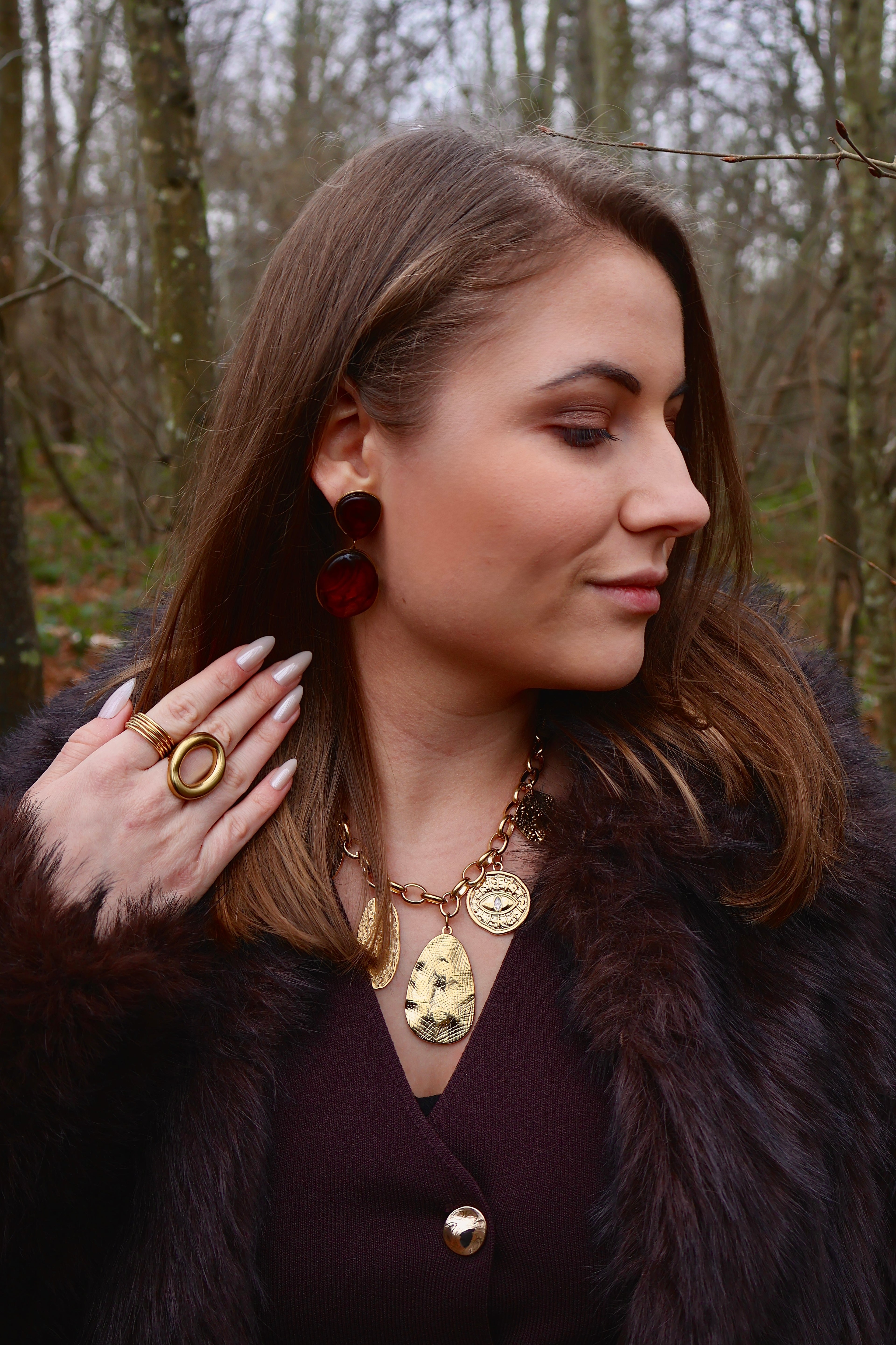 BOUCLES D'OREILLES - WOOD