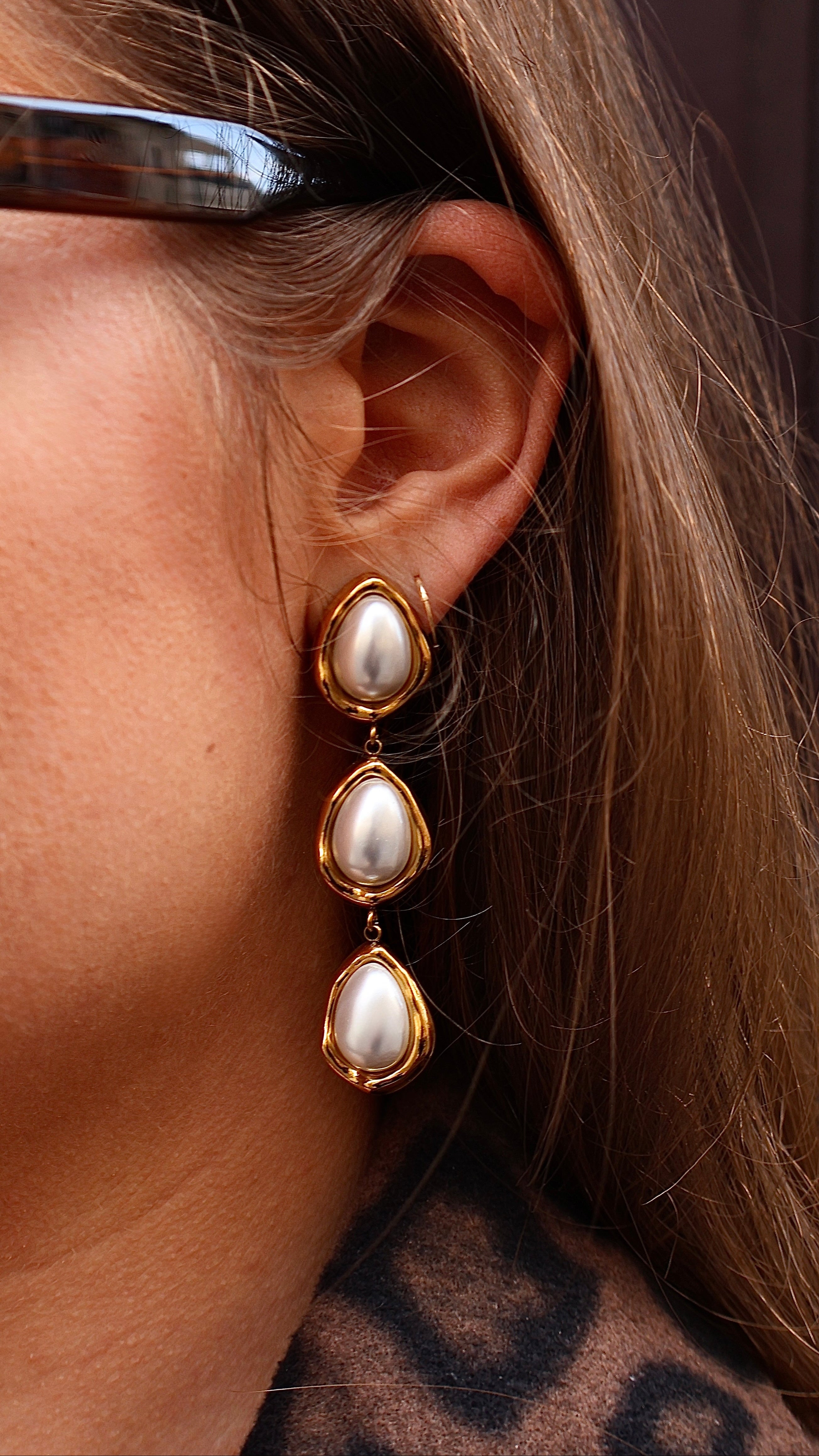 BOUCLES D’OREILLES - CAFÉ CRÈME